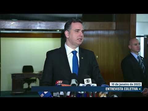 Presidente do Senado, Rodrigo Pacheco, concede entrevista coletiva - 10/01/23