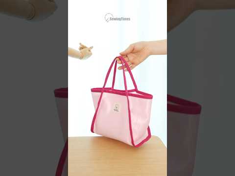 Unlined Tote Bag - Check the original video!  https://youtu.be/zCnMQxKkgK8 #sewing