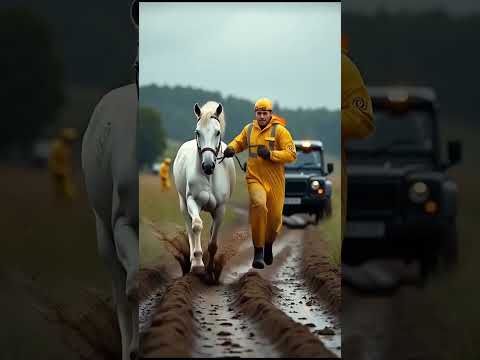 Horse Baby stuck in muddy field saved by his Mother!  ‪‎⁨@Animalwonders-r3q⁩#horse #horsehorsehorse