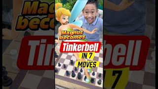 Magnus becomes tinkerbell in 7 moves😱😱♟️ #chess #viral #viralshorts #trendingnow