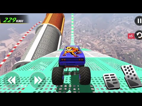 Crazy Mega Ramp Car Stunts Racing 2024 | Extreme Car Stunts Master Driving - Hulk Hulk