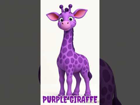 ABC Colorful Safari Animals Song 🎨🦒🦛🦌 G for Giraffe, H for Hippo, I for Impala | Fun Animal Sounds