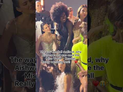 When Kendall Jenner admiring Aishwarya rai at L’Oréal Paris fashion show! #viralshort #viralvideo