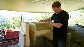 Building an Outdoor Kitchen from Concrete.