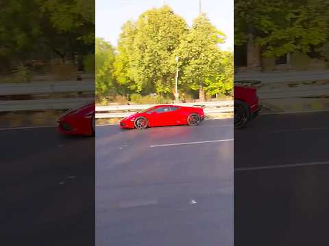 Red Lamborghini Huracan/Kawasaki Ninja H2 SX/green ZX-10R