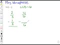 Adding and Subtracting Fractions with Unlike Denominators