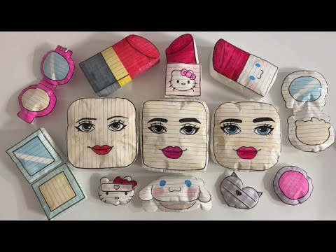 [☁️Paper diy☁️] Roblox Skincare Baddies Squishy✨ASMR Compilation💗 Tutorial | 로블록스 | Satisfying