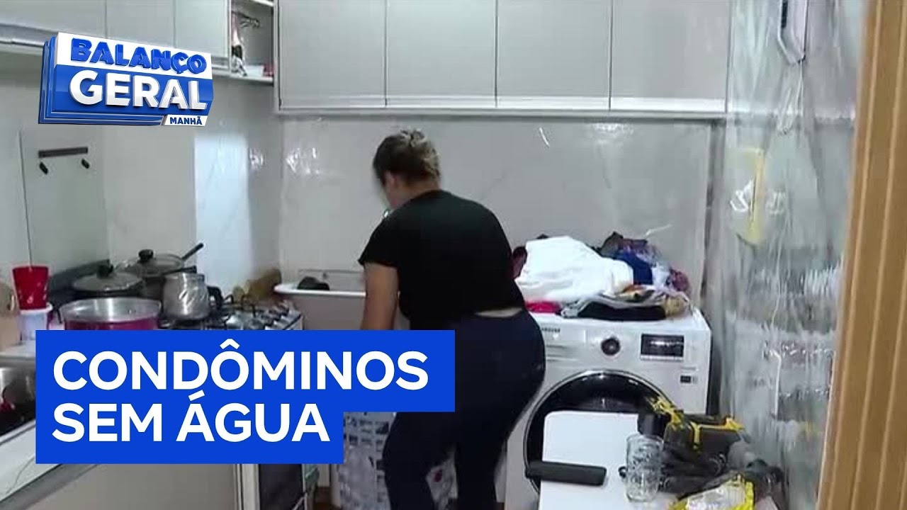 Moradores de condomínio reclamam de falta de água após Sabesp reduzir pressão hídrica