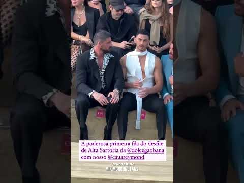 Michele Morrone, Maluma, Theo James, Choi San & more | Front row of @DolceGabbana Show