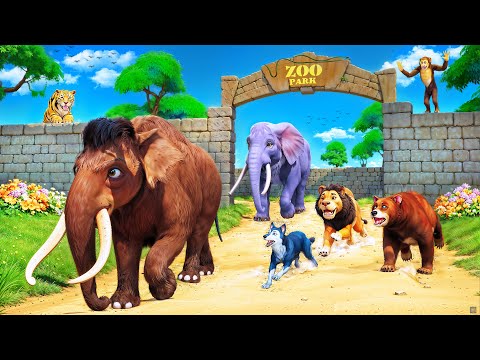Mammoth Goes Wild at the Zoo! 🐘 Zoo Animals Team Up for a Hilarious Counterattack