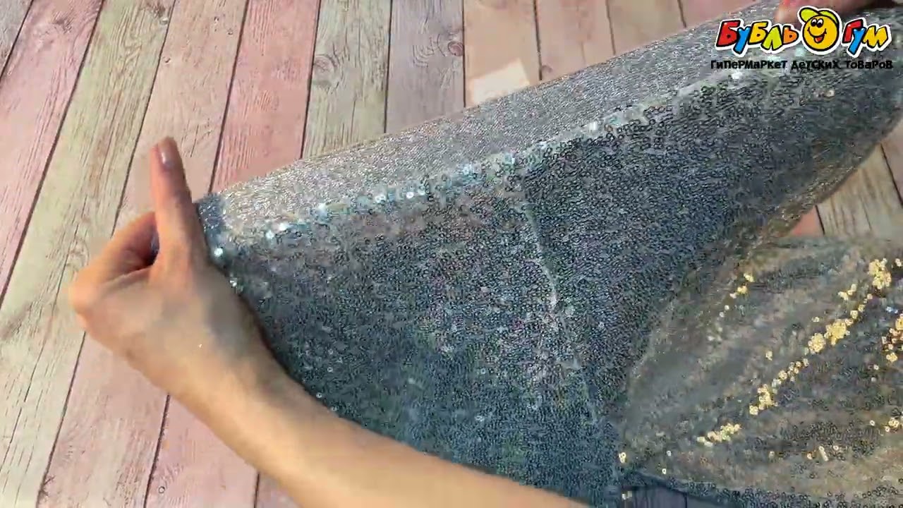 Комплект Lanson Kids блузка и брюки сверкающий серебряный - видео