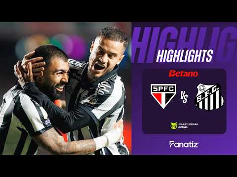 Temps forts du match Sao Paulo - Santos FC