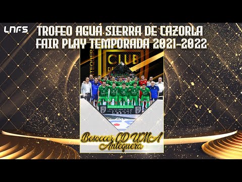 Trofeo Agua Sierra Cazorla al Fair Play en la Temporada 2021/22