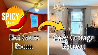 From Ugliest Room in the House to Cozy Cottage Retreat/Budget Makeover