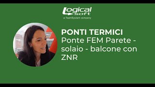 Ponte termico FEM Parete - solaio - balcone con ZNR