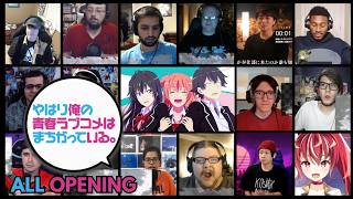 My Teen Romantic Comedy SNAFU - All Opening | Reaction Mashup