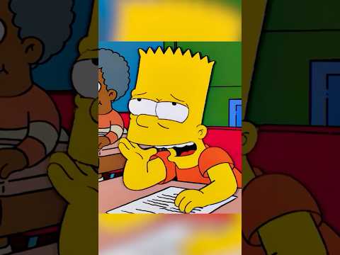 Bart and Lisa are in the same class ‼️ #simpsons #shorts