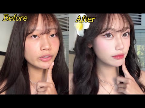 ㄹㅇ 누구세요..❓| 03년생 원조 사기메이크업 | 세부에서 번따 당한 데일리메이크업🇵🇭| 잡티 커버 꿀팁🍯| 여름철 건성피부 필수시청❗️(KOR/ENG sub)