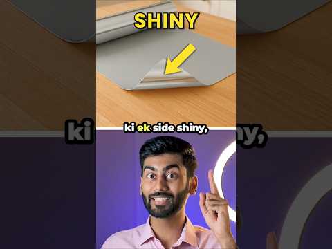Why aluminum foil has a shiny and a dull side #shorts #interestingfacts