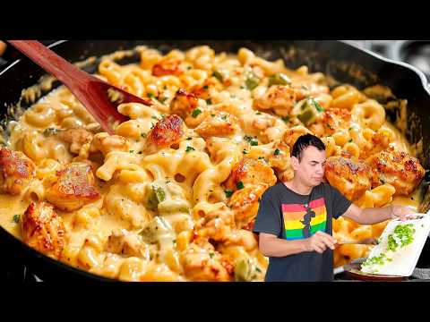 O Jantar Mais Gostoso da Minha Vida! | Receita com Molho de Queijo Simples e Deliciosa