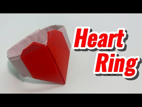 How to Make an Easy Origami Paper Heart Ring