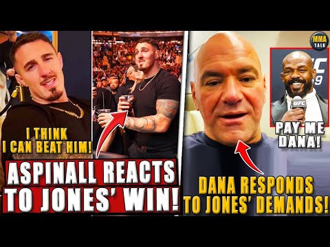 Tom Aspinall's FIRST REACTION to Jon Jones' UFC 309 win! Dana RESPONDS to Jones' DEMANDS! Chandler