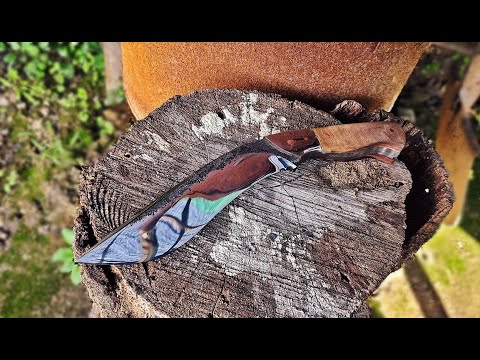 Make a recurve knife with a leaf spring