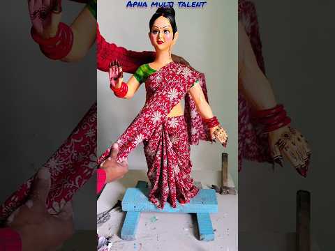Shivratri special || Parwati murti making colour process #Shorts
