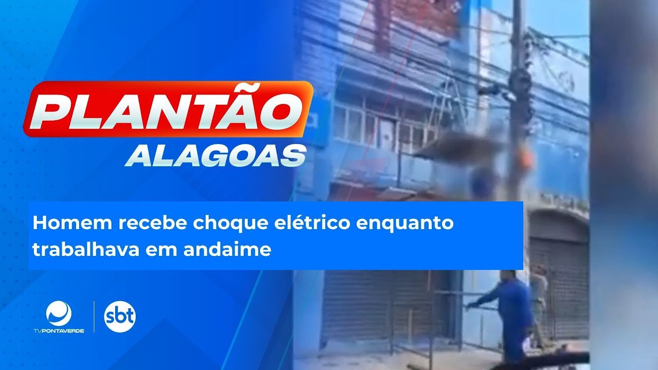 Homem recebe choque el&eacute;trico enquanto trabalhava em andaime