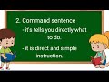 Types of Sentences and Commands