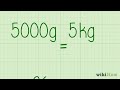 Converting Between Grams and Kilograms