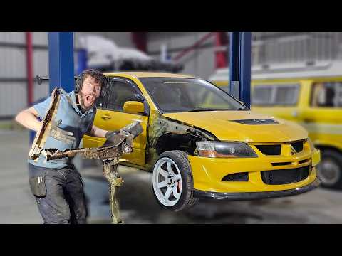 Restoring The Rustiest Evo In The World - Chassis Rail Replacement