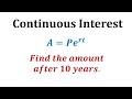 Continuous Interest and Principal Amounts