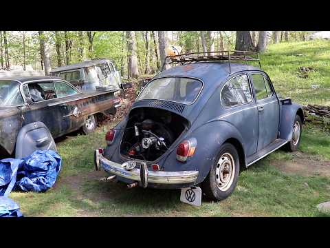 Will it Drive? Yard Find Vw Beetle - First Drive attempt!