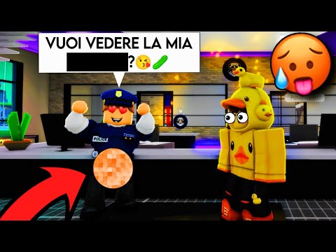 QUESTO POLIZIOTTO CI PROVA CON ME SU ROBLOX BROOKHAVEN!!