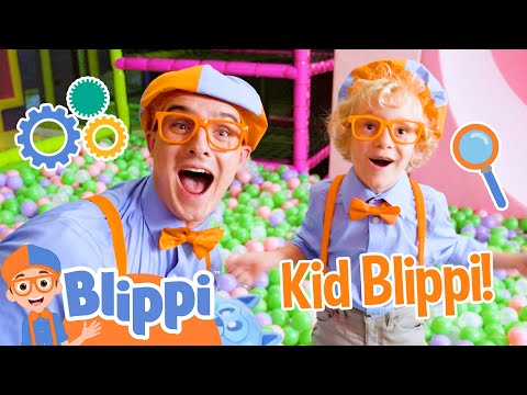 Blippi's Play Time with Kid Blippi! 😆 Blippi's Ultimate Playdate | Educational Videos for Kids