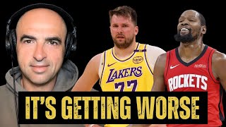 Rockets Over Lakers, 119-96 | Reaves Leaves Game With Injury | Lakers Look Lost