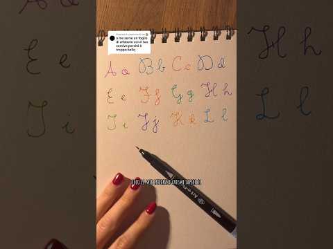 Alfabeto corsivo parte 1 ✍🏻 #calligrafia #corsivo #calligraphy #disegno #art