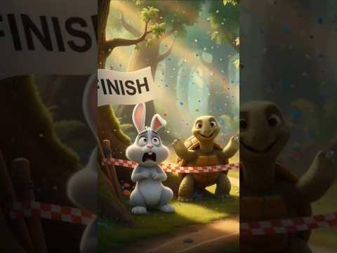 🐇😴 & 🐢💪 The Race That Changed Everything #shorts #aishorts #utsabaistoryworld #foryou