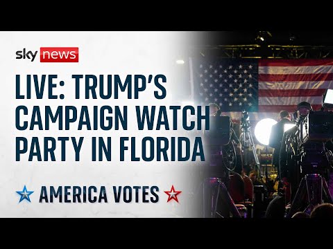 US election latest: Donald Trump expected to speak at campaign watch party in Florida