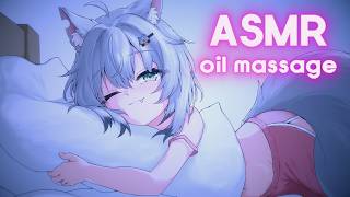 【3DIO ASMR】bratty gf gives you oil massage💖💢