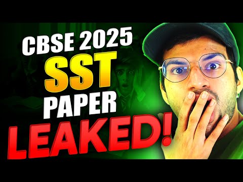 SST PAPER LEAKED😱😱 || Class 10 CBSE Social Science Paper Leak OFFICIAL VIDEO 2025 ✅