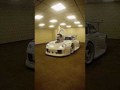 Skibidi Porsche in the Backrooms 😱.  Which car should I bring next? #skibidi #porsche #backrooms
