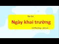 Bài kiểm tra về Ngày Khai Trường