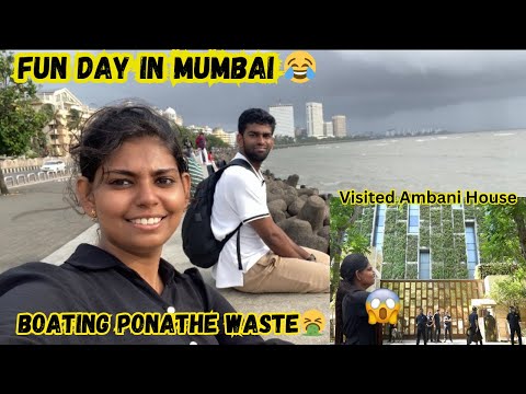 😨Boating Ponathu Thappaaaa Pochiii🥴Visited Ambani House In Mumbai🤪|#srijuu