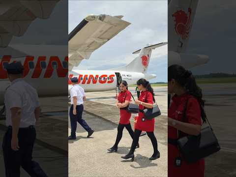 Pramugari Cantik Wings Air Barusan Turun dari Pesawat 🥰🥰💪