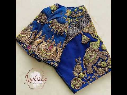 Ornamental sleeves design for #bridal silk #saree #blouse,#short #shortvideo #shorts #viralvideo