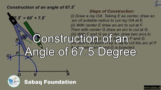 Construction of an Angle of 67.5 Degree