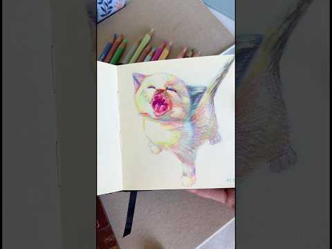 I love drawing all kind of white stuff tbh #coloredpencils #colorpencil #drawing #catmemes #catmeme