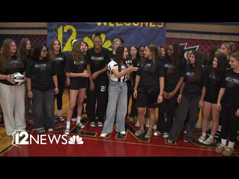 <strong>Talking</strong> with McClintock High School's volleyball team on Friday Morning <strong>Fever</strong>
